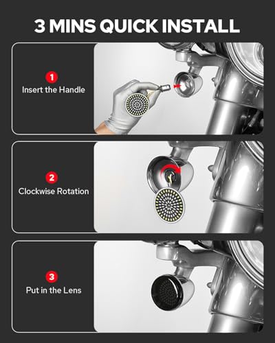 Image of Benlari 2inch Front Turn Signals, 81 LEDs 1157 Turn Signals with 2 Smoked Lens Cover Fit for Harley Touring Street Glide Road Glide Road King Electra Glide Sportster Iron Dyna Softail 1986-2024