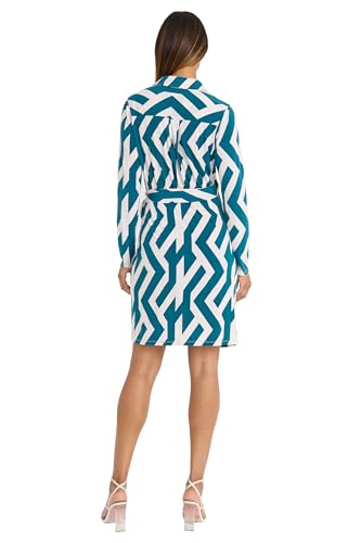 Donna Morgan Long Sleeve Perfect Wedding Guest Or Bridal Shower Casual Wrap Dress for Women3