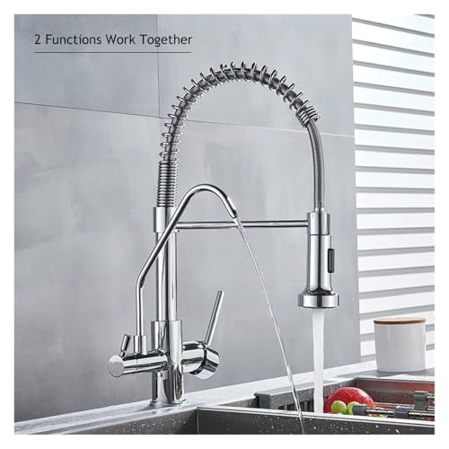 Robinet de mélange noir pour eau potable pure mitigeur de cuisine 360 - 4