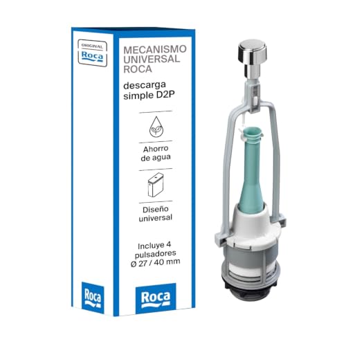 Roca A822502200 Mecanismo de descarga simple con 4 pulsadores, Blanco