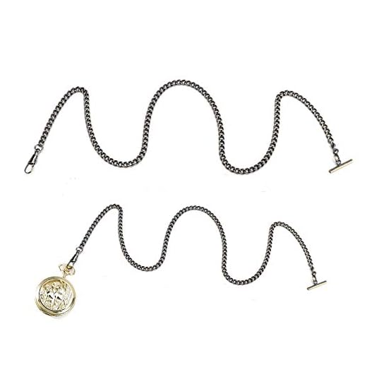 Cadena De Reloj De Bolsillo Retro, Bolsillo Con Barra En T De Cadena De Reloj Para Decorar Para Accesorios De Reloj Para Regalo Para Alguien(Bronce)