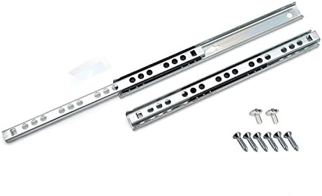 Ball Bearing Drawer Runners Groove Slides, H-17mm L-182mm (1 Pair)