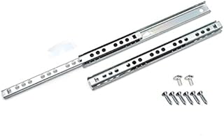Ball Bearing Drawer Runners Groove Slides, H-17mm L-182mm (1 Pair)