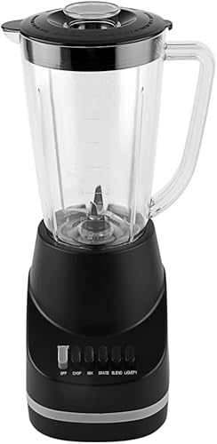 Miniatura 2 de Batidora de alta potencia de 360 W para cocina, tarro de vidrio de 48 onzas para batidos, ideal para batidos, hielo triturado, purés, tarro de 1.5