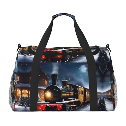 Sac de sport train de chemin de fer noir grand compartiment One Size spécial nuit