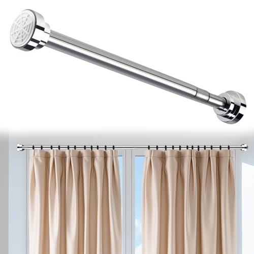 Mfusul Barra Armario Extensible Sin Taladro De Acero Inoxidable, Barra De Ducha Ajustable De 60 A 200 Cm, Inoxidable Y Antideslizante Con Base Redonda, Para Armario De Dormitorio Ventana De Balcón Mfusul Barra Armario Extensible Sin Taladro De Acero Inoxidable, Barra De Ducha Ajustable De 60 A 200 Cm, Inoxidable Y Antideslizante Con Base Redonda, Para Armario De Dormitorio Ventana De Balcón