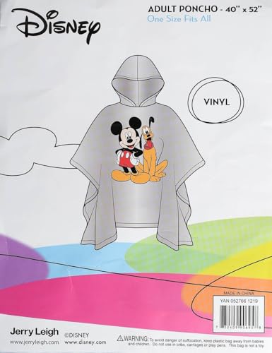 Disney Minnie Mouse Daisy Duck Rain Poncho Hoodie Unisex Adult4