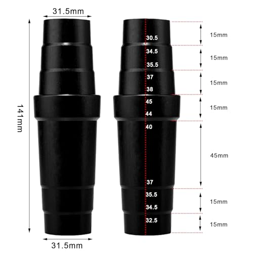OMJMYY 2 Pcs Vacuum Cleaner Hose Adapter Dust Extractor Hose Adaptor Universal Vacuum Adapter for 31.5mm-45mm Dust Extraction Hose Adaptor for Power Tools Table Saw Circular Saw Eccentric Grinder 2 OMJMYY 2 Pcs Vacuum Cleaner Hose Adapter Dust Extractor Hose Adaptor Universal Vacuum Adapter for 31.5mm-45mm Dust Extraction Hose Adaptor for Power Tools Table Saw Circular Saw Eccentric Grinder - Image 2