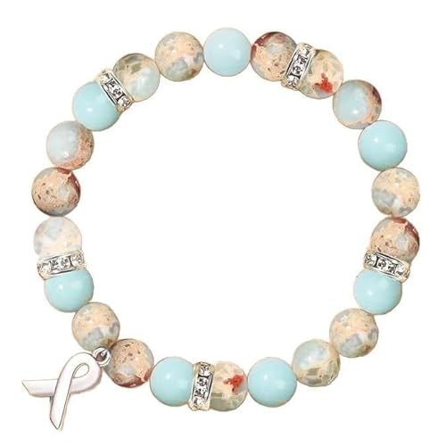 ColoGlaBy Breast Cancer Care Gifts for women, Natural Stone Healing