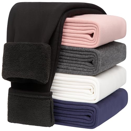 Moitiy Thermoleggings Mädchen Gefütterte Thermo Leggings Mädchen...