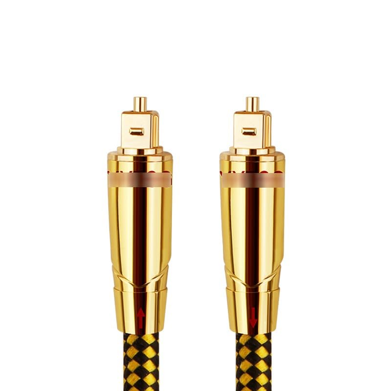 Cables de audio y vídeo digitales de fibra óptica de cobre libre de oxiácidos for audiófilos, HIFI, DTS, entusiastas del sonido 7.1 for amplificadores(1.5 Meters)