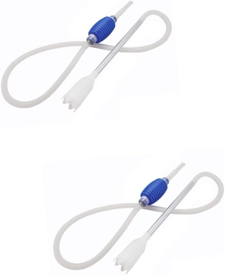 2pcs 1.5m Aquarium Fish Tank Vacuum Siphon Pump Gravel Water Cleaner Easy to Use Fish Tank Cleaner Aquarium Siphon Pump