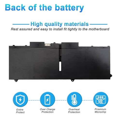 Image of 58Wh 07KRV Laptop Battery Replacement for Dell Latitude 5430 5530 5530 7330 7430 7530 Precision 3570 P104F P104F005 P137G P137G004 Series H4PVC 0H4PVC 4FVJG O7KRV 08WRCR 078FWY Y86WG 0Y86WG 15.2V