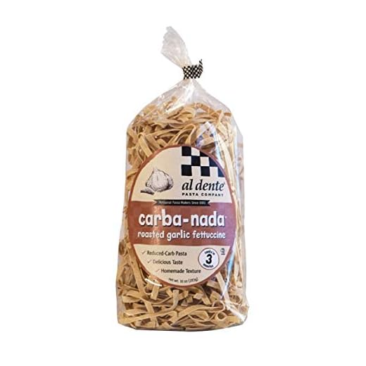 Al Dente Pasta Carba-Nada Roasted Garlic Fettuccine 10 Ounce Bag