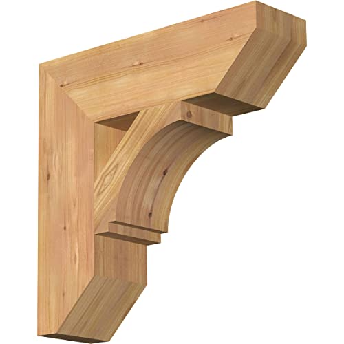 5 1/2"W x 20"D x 20"H Imperial Slat Smooth Bracket, Western Red Cedar