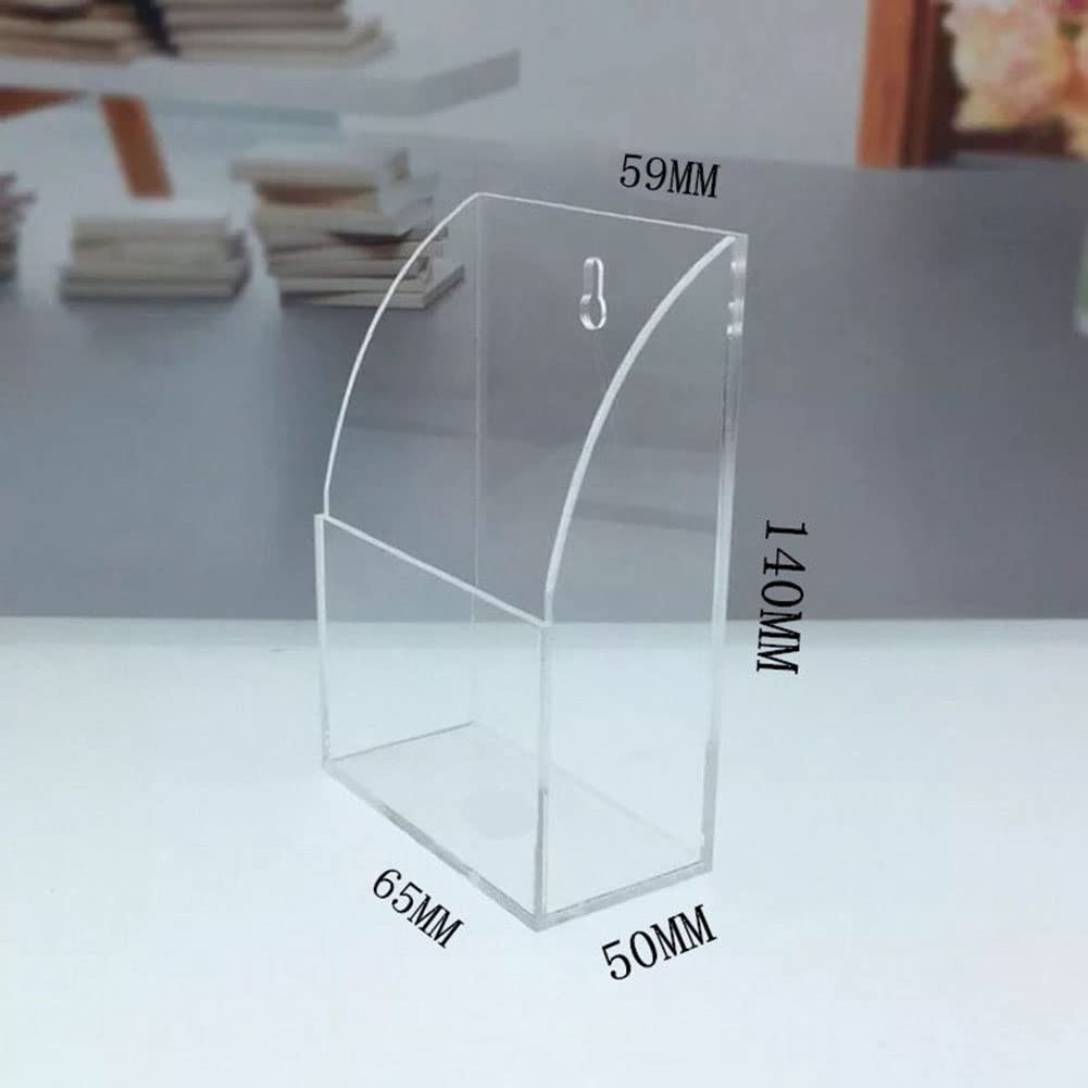 Organizer Da Parete Per Telecomandi In Acrilico - 3 Scomparti, Design Moderno E Trasparente