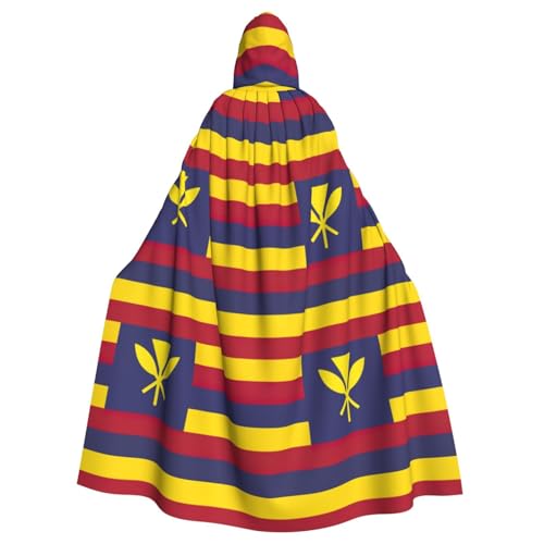 Cape médiévale à capuche drapeau Hawaï vêtement cosplay