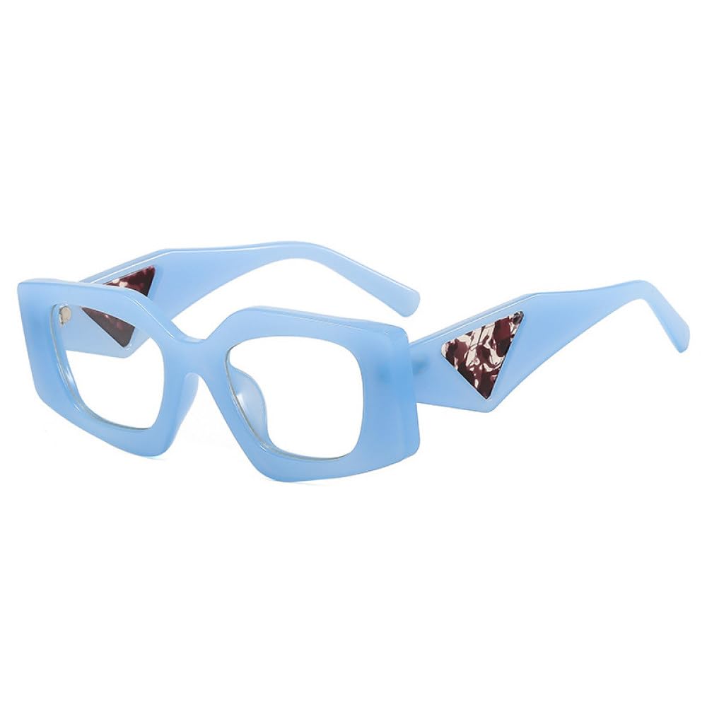 Occhiali da Sole poligonali alla Popolari da Donna Retro tonalità di Colore Gelatina uv400 Montatura per Occhiali Trasparente da Uomo