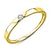 Produktbild Miore Ring Damen 0.05 Ct Solitär Diamant Verlobungsring aus Gelbgold 9 Karat / 375 Gold, Schmuck