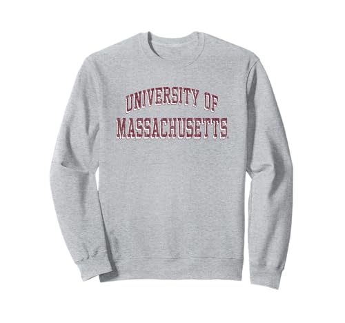 UMass Minutemen Retro Arch Gray Officially Licensed Sweatshirt