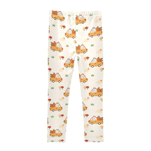 Girls Leggings Rabbit Drive Truck Carrot Toddler Girls Clothes Leggings for Girls Toddler Girls Leggings 3-4T2