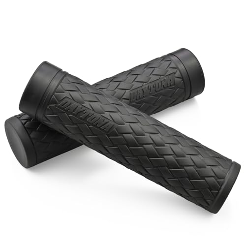 デイトナ(Daytona) グリッピーグリップ バイク用 グリップ ハンドル径φ25.4(インチバー)用 127mm エンド非貫通 GG-D-KNIT ブラック 47825