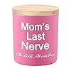 Candles Gifts for Mom from Daughter Son Funny Cool Unique Christmas Mothers Day Birthday Gifts for Mom Stocking Stuffers Lavender Scented Soy Candle Moms Last Nerve Oh Look Its On Fire