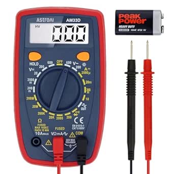 AstroAI Digital Multimeter Tester 2000 Counts (Blue)