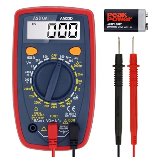 AstroAI Digital Multimeter Tester 2000 Counts with DC AC...