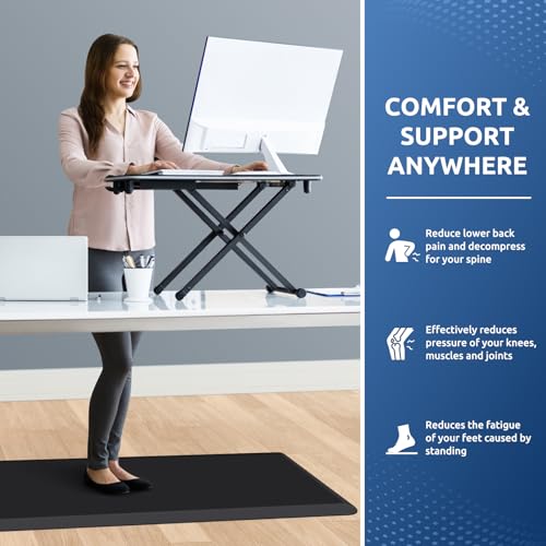 Image of 0.8 inch Thick Kitchen Mat Cushioned Anti Fatigue Rug Comfort Floor Mats | Water-Resistant, Non-Slip, Easy to Clean Comfort Floor Mat for Kitchen, Sink & Office, Multiple Colors & Sizes, 39 inch x 20 inch