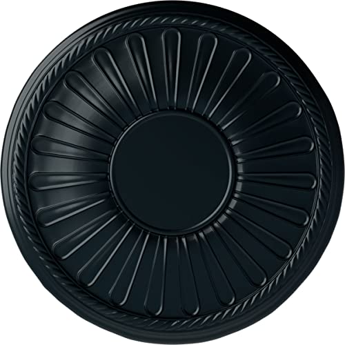 Ekena Millwork CM22LNNSF Leandros Ceiling Medallion, 19 7/8 OD x 1 1/4 P, Night Shade