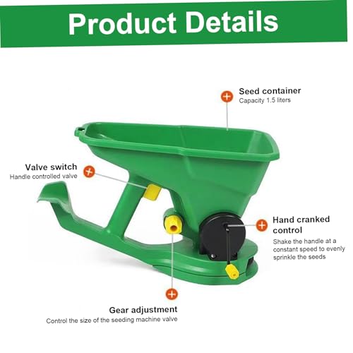 Dispensador de semillas plástico ajustable portátil miniatura 2