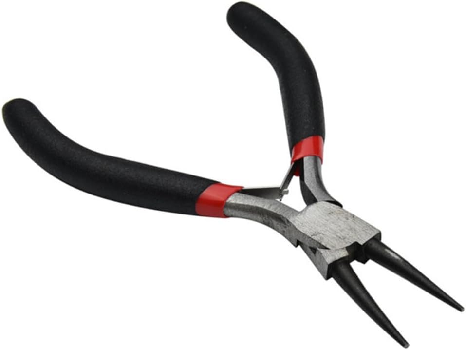 5pcs Mini Jewelry Pliers for Crafters, Black Metal Comfortable to Hold Set