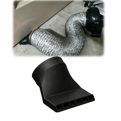 Under Door Vent Duct Pass Through for 3, 4, 5 & 6 Inch Inline Fan Hose, Airflow Vent Connector, Door Gap Duct Adapter for Ventilation and Exhaust Systems (6-inch Interface)