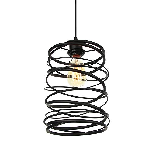 Pastoral Lámpara colgante, Negro Hierro Colgante de luz Cover