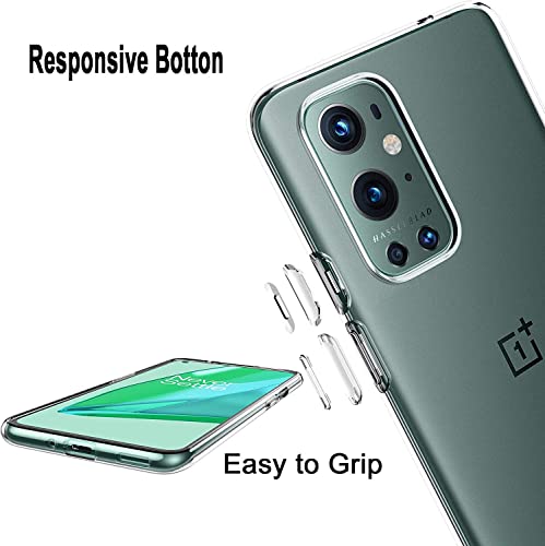 Image of NISHTECH for OnePlus 9 Pro Premium Transparent Hybrid Soft Slim Dust Proof Back Case Cover with Camera Protection