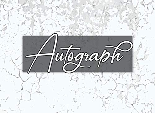 Autograph: Memorabilia Album Gift, Keepsake Memory Book