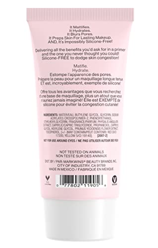 Wet N Wild Prime Focus Impossible Primer Hydrating Matte Finish, Clear, 0.84 Fl Oz #TOP4