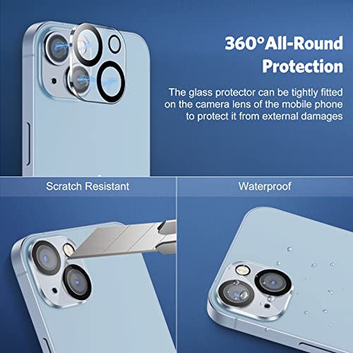 Panzerglas für iPhone 14 von Omoton mit Rahmen-Installationshilfe