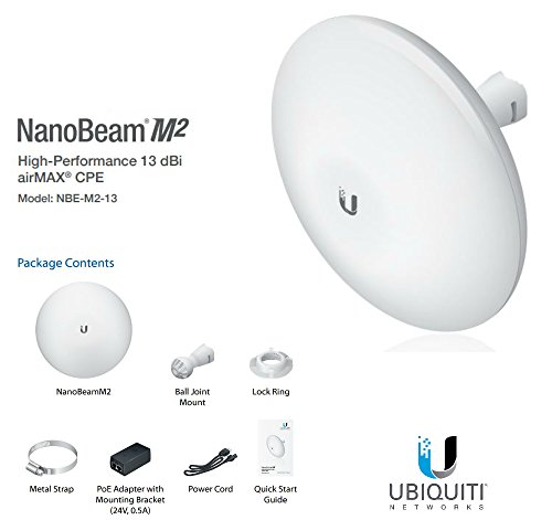 Preisvergleich Produktbild Ubiquiti NanoBeam M2, 2.4GHz, 13 dB, airMax, CPE