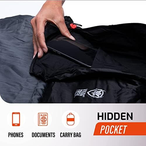 FIT NATION Viking Trek 4 Season Sleeping Bag for Adults/Kids  Ideal Camping Gear for Festivals, DoE Awards, Hiking, and Backpacking. Includes 100% Waterproof Compression Carry Bag. Breathable & Warm