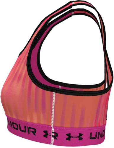 Under Armour Girl's Cross-Back Mid Printed (Big Kids)3