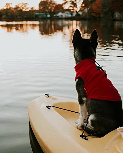 Gooby Zip Up Fleece Dog Sweater - Red, X-Large - Warm Pullover Fleece Step-In Dog Jacket With Dual D Ring Leash - Winter Small Dog Sweater - Dog Clothes For Small Dogs Boy And Medium Dogs #TOP5