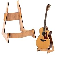 RzuoQnt 1 Stück Gitarrenständer, 20x12x25cm Guitar Stand Gitarrenständer Holz für Gitarre, Platzsparender L-Form Ständer für Studio und Bühne, Stabile Aufbewahrung mit Natürlichem Holzdesign