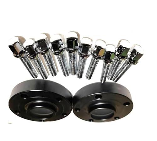 Élargisseurs de voie Golf GTI en aluminium 6061-T6 forgé avec boulons noirs