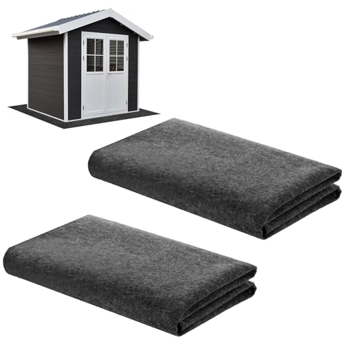 LDHHYH 2 Pack 6 x 4 FT Outdoor Storage Shed Floor Mat,