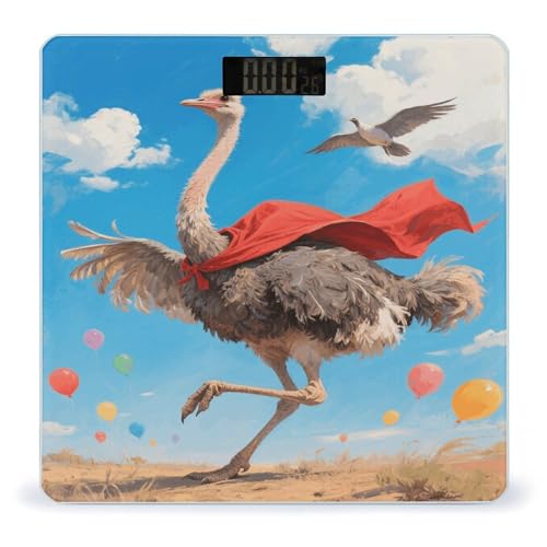Báscula Digital de Baño Ostrich con Pantalla LCD