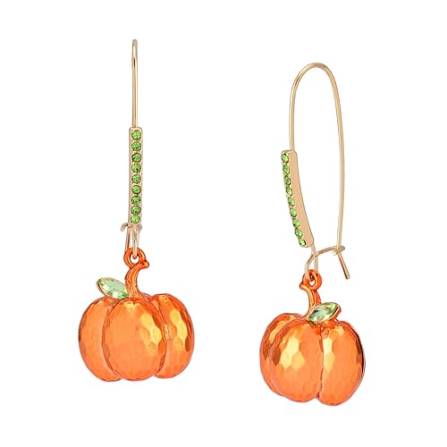 Betsey Johnson Women's Pumpkin Dangle Earrings