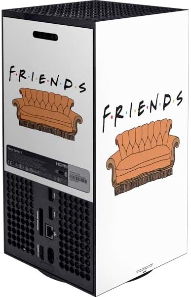Skinit Decal Gaming Skin Compatible with Xbox Series X Bundle - Officially Licensed Warner Bros Friends Couch Design