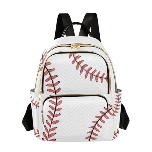 Mini sac à dos de baseball blanc ALAZA pour école et voyage des filles